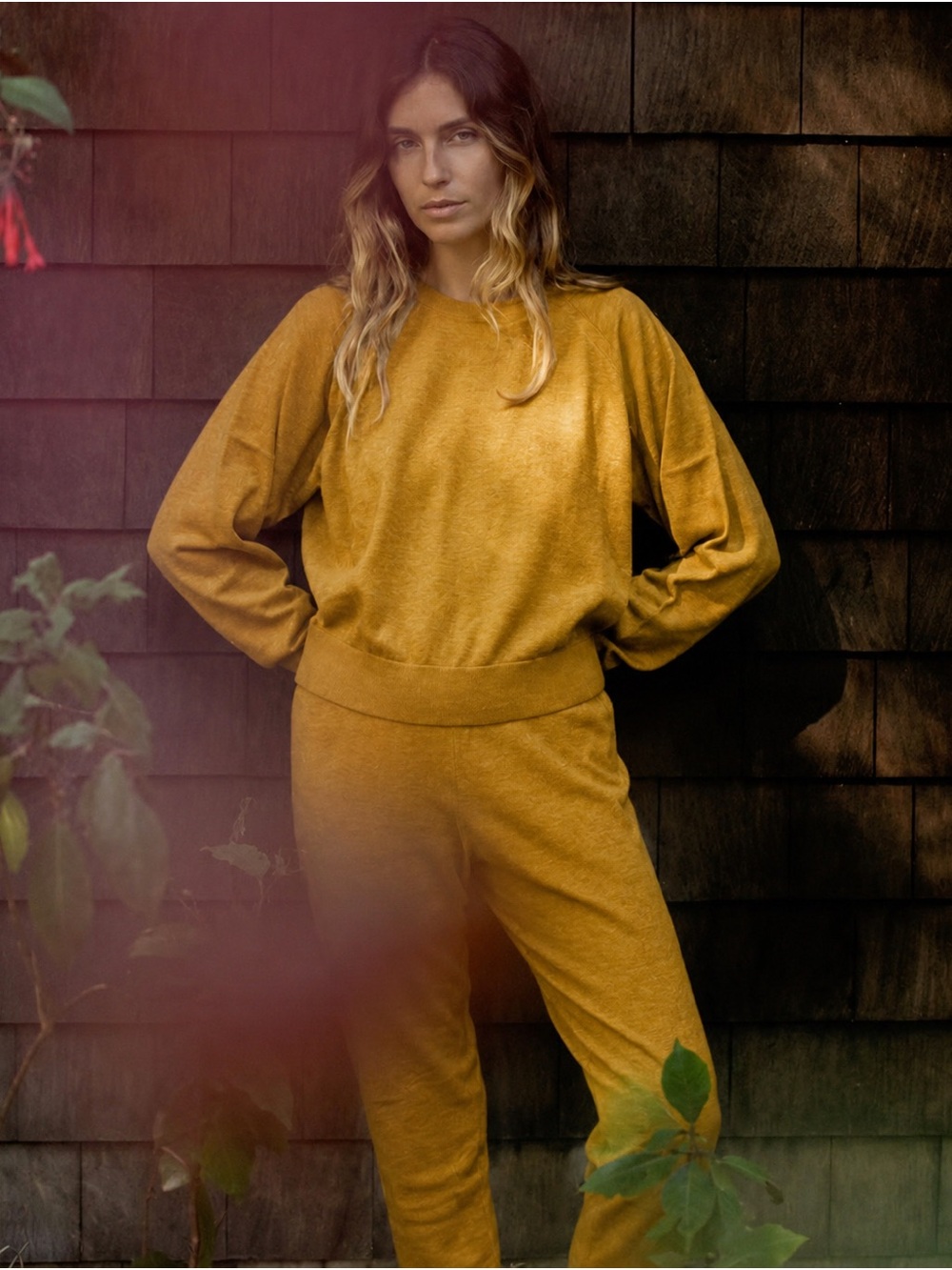 Christy Dawn The Sonny Pants | Mustard | Size: Small | Knit Joggers | Cotton